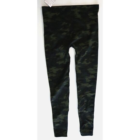 Spanx FL3515 Sz M (6-8) Green Camo Look at Me Now High-Waisted Seamless Leggings - Picture 2 of 8
